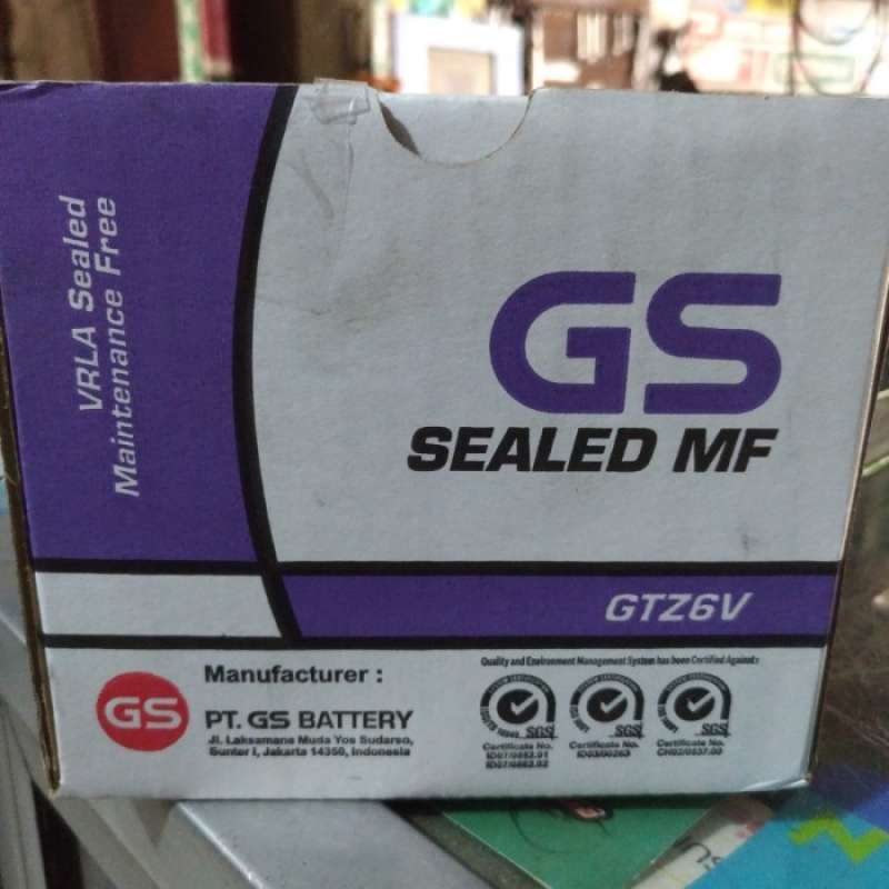 Promo Aki Accu Gs Gtz6v 12v 5ah Aki Kering Motor Vario 125 Vario 150