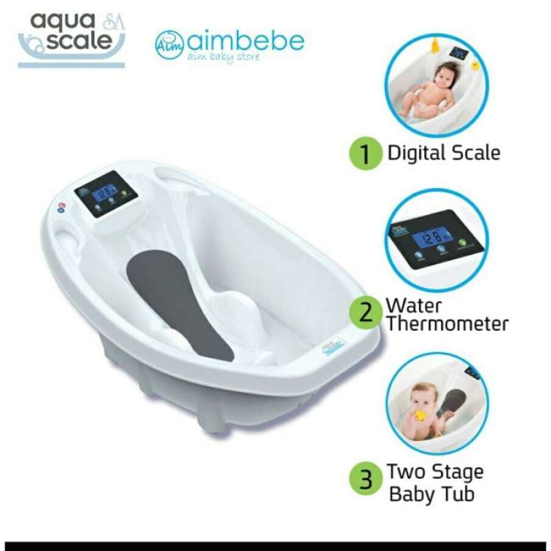 Promo Aqua Scale 3 In 1 Baby Bath Bak Mandi Bayi Dilengkapi Timbangan ...