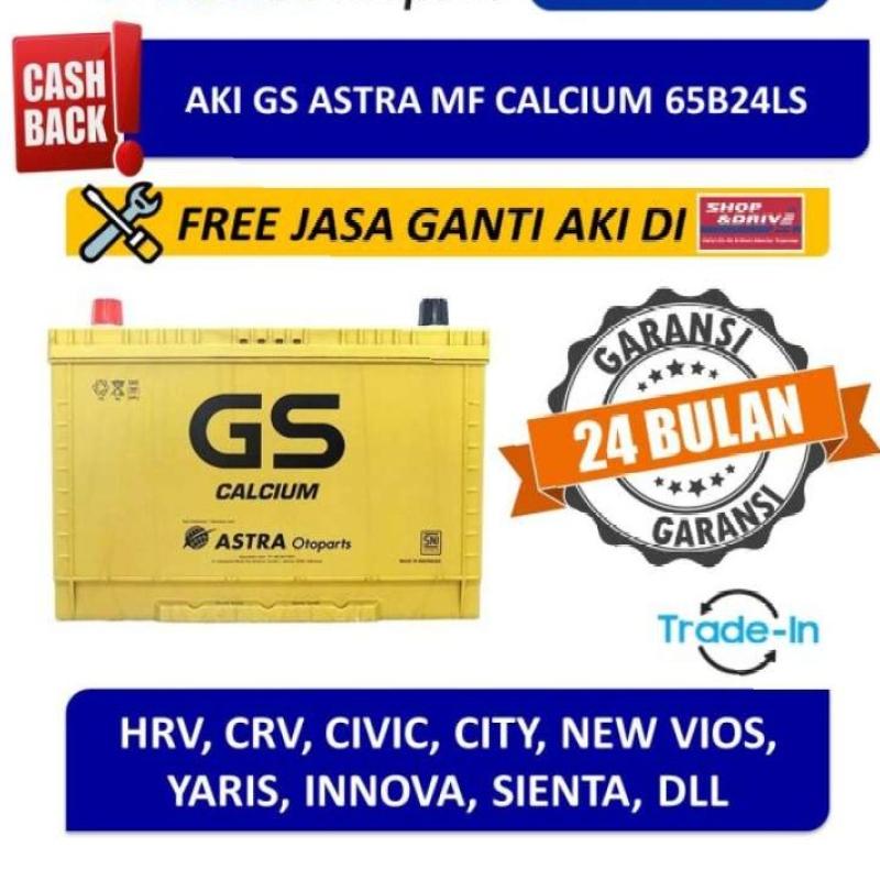 Promo Voucher Aki GS ASTRA MF Calcium 65B24LS Yaris Innova City HRV CRV