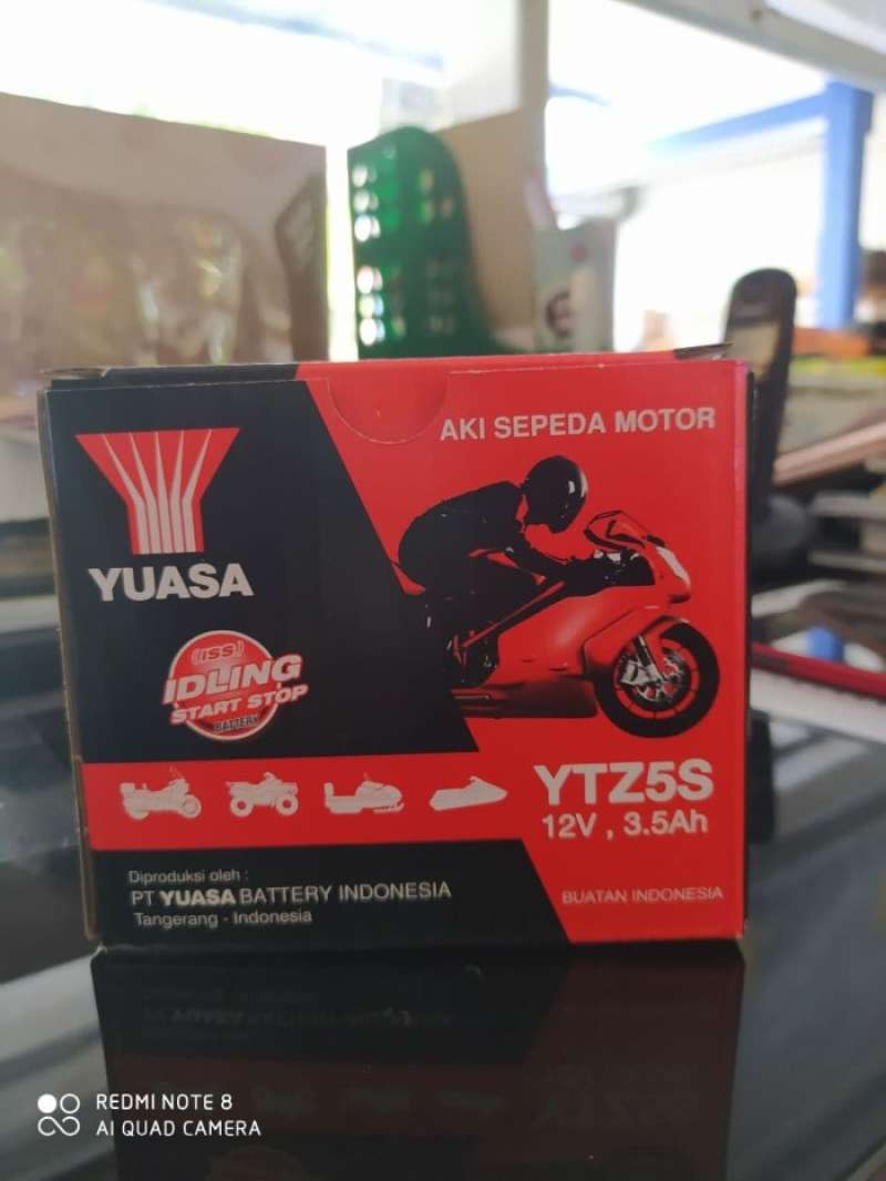 Promo Aki Motor Yamaha R15 Yuasa Mf/kering Ytz5s 12v/3,5ah Diskon 17% ...