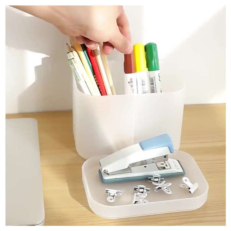 Jual Doff White Organizer Box With Lid Small 6 Grids - Kotak Organizer ...