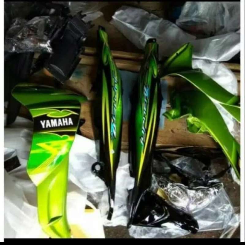 Promo yamaha jupiter z burhan cover body kasar dan halus hijau hitam+
