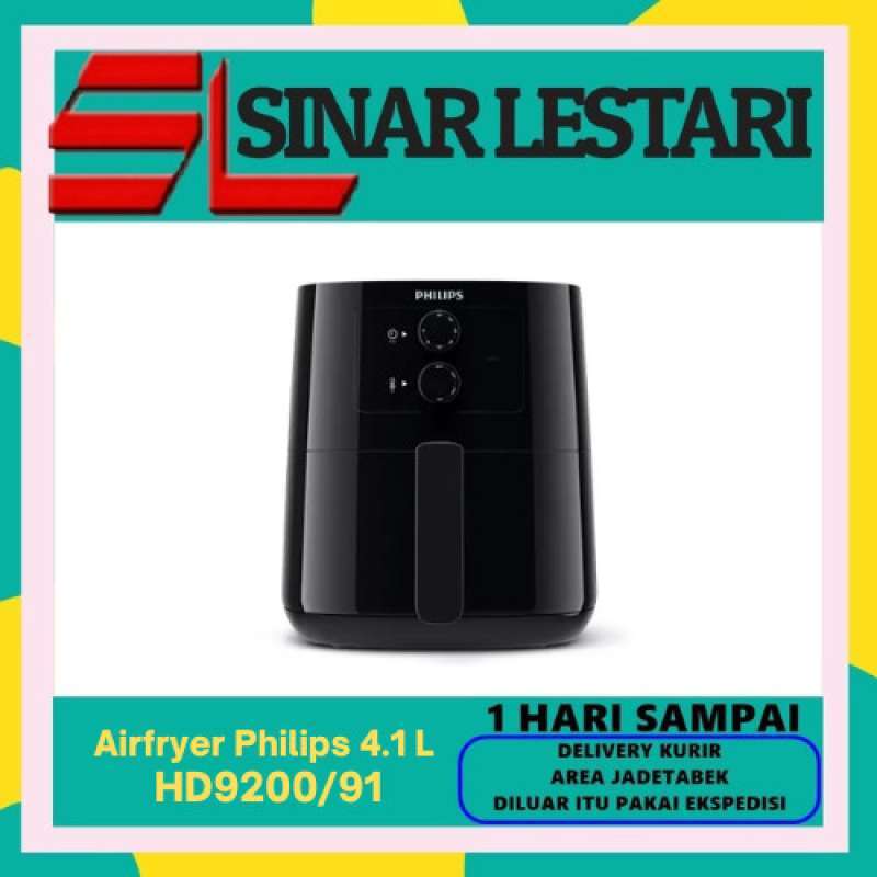Jual Philips Hd9200 Air Fryer Low Watt 4,1 L 800 Watt Rapid Air