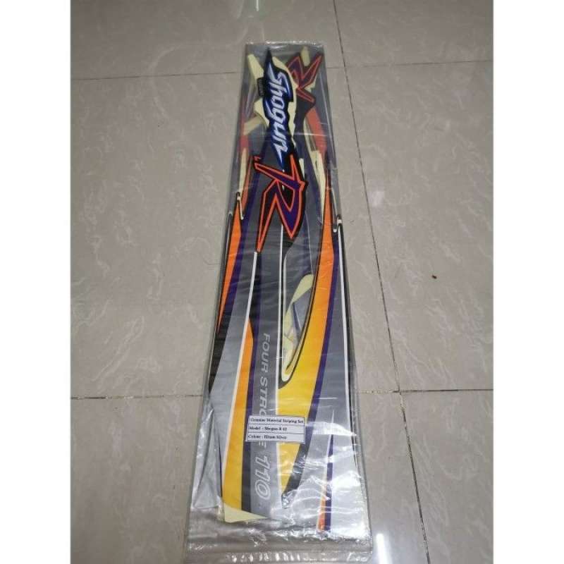 Promo Stiker Bodi Lis Body Striping Shogun R 2002 Hitam Ungu Silver