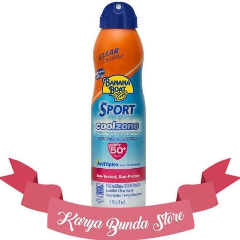 Promo Banana Boat Ultramist Sport Cool Zone Sunscreen Spray SPF 50