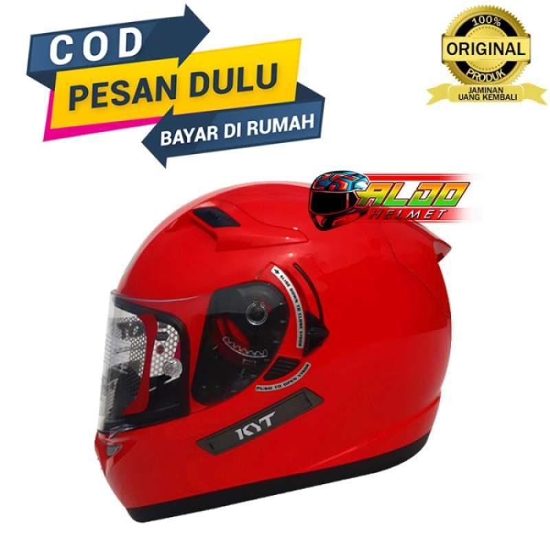Promo Helm Kyt Full Face / Kyt K2 Rider Solid Fire Red / Original K2