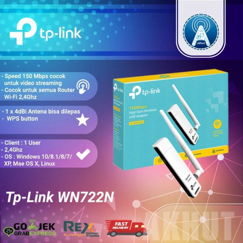 Promo Tp-Link TL-WN 722n TL-WN722n Penangkap Wifi Wireless Usb Adapter ...