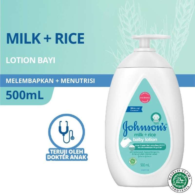 Jual Johnson's Milk + Rice Baby Lotion Milkier and Creamier 500 ml di
