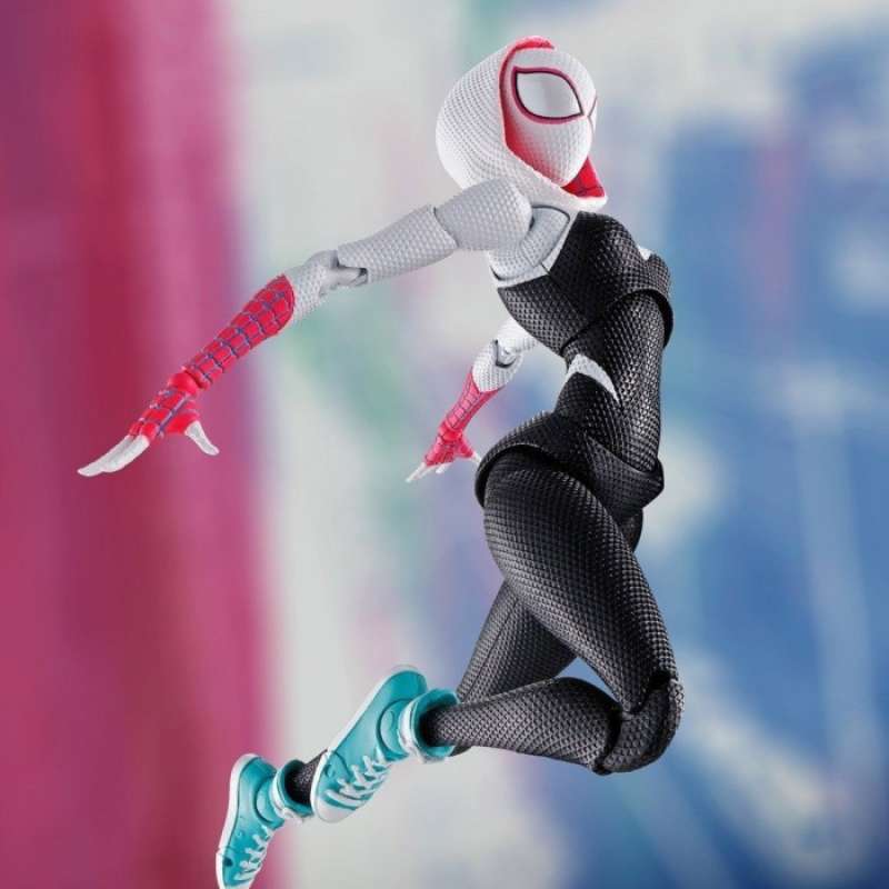 SHF Spider Man Across The Spider Verse Spiderman 2099 Shf Miguel O'Hara Miles Morales Gwen Stacy Sh Figuarts Articulado I.1491314345