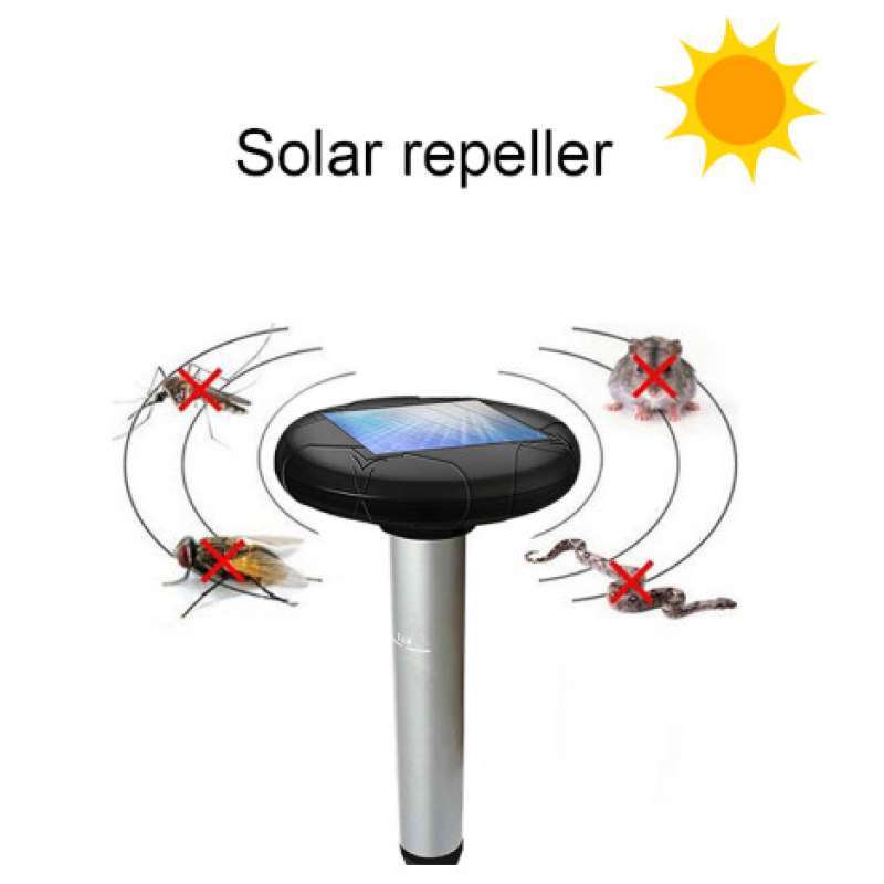 Promo Solar Powered Mouse Rat Repeller Ultra Sonic For Outdoor Ground ...