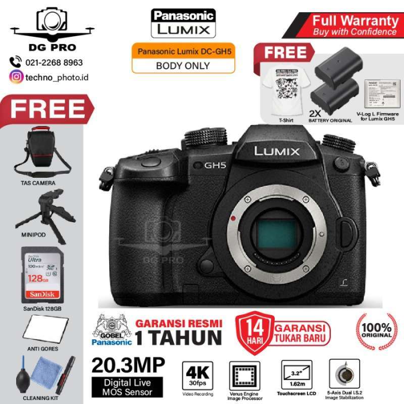 Camera Panasonic Lumix DC-GH5 Body Only BO Mirrorless GH-5