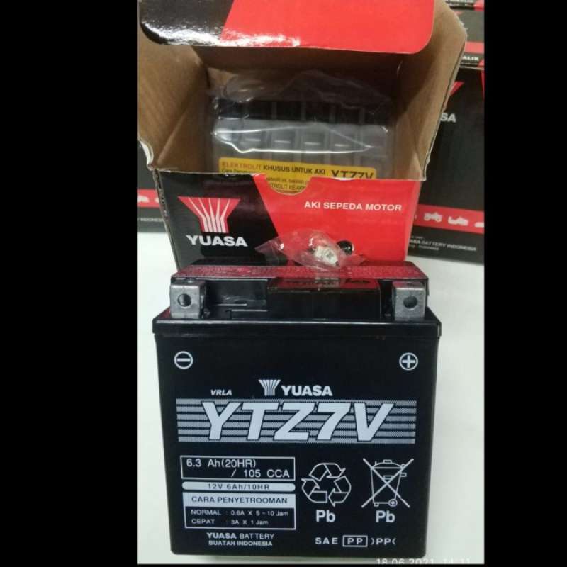 Jual Accu / Aki Kering motor Yuasa YTZ7V Nmax Aerox piaggio KLX 100%