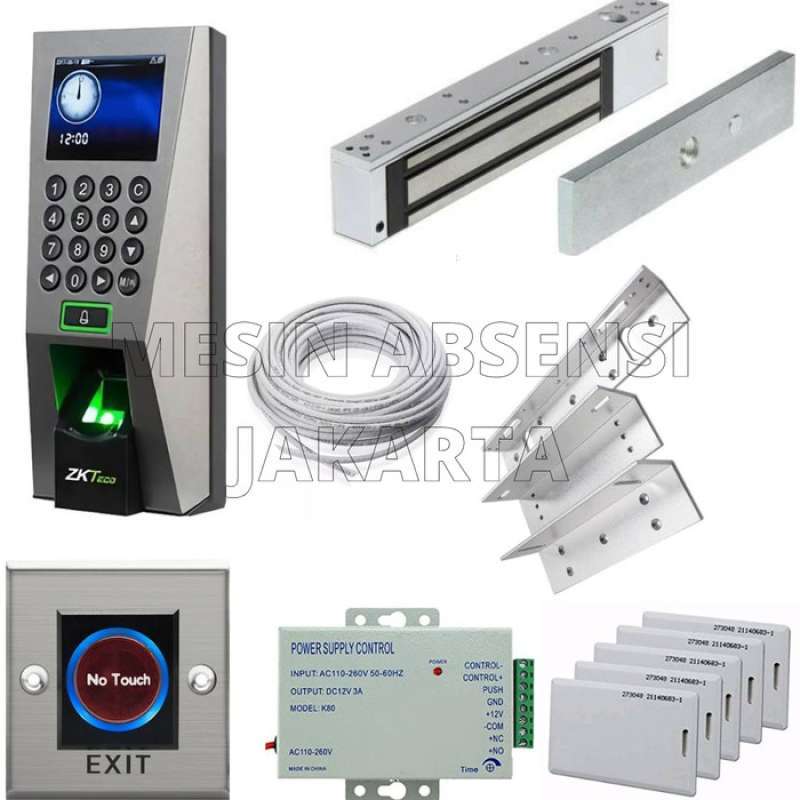 Jual Zkteco F18 Access Door Paket Access Control Fingerprint Paket ...