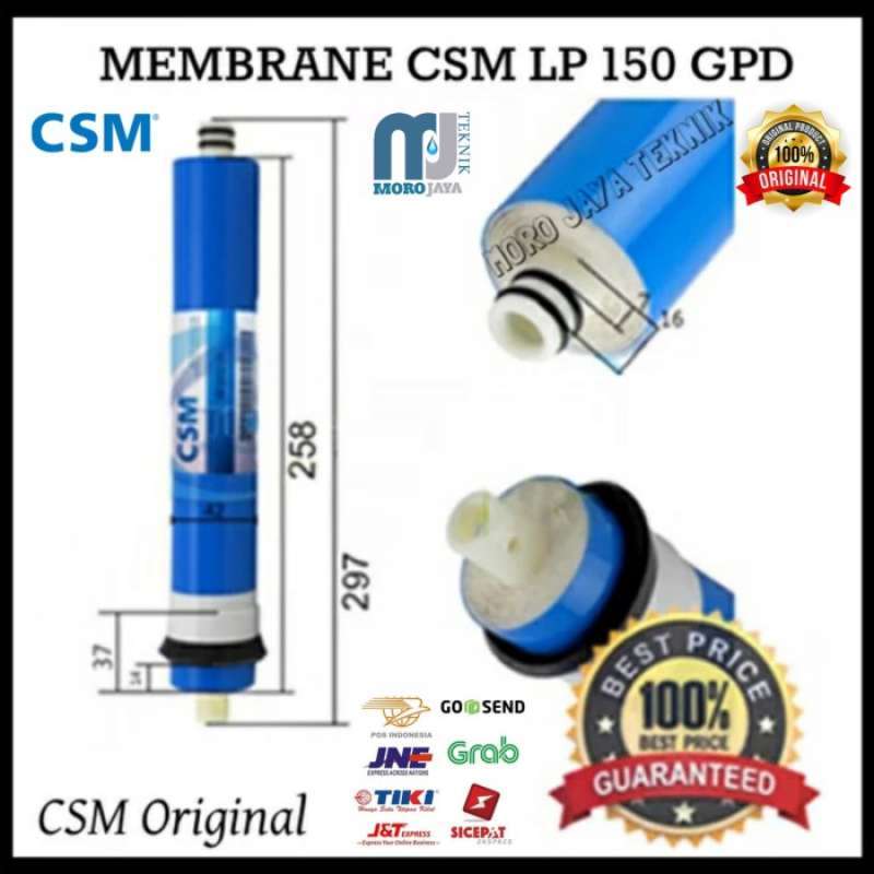 Promo Membran RO CSM LP 150 GPD Filter Air Reverse Osmosis Low Pressure