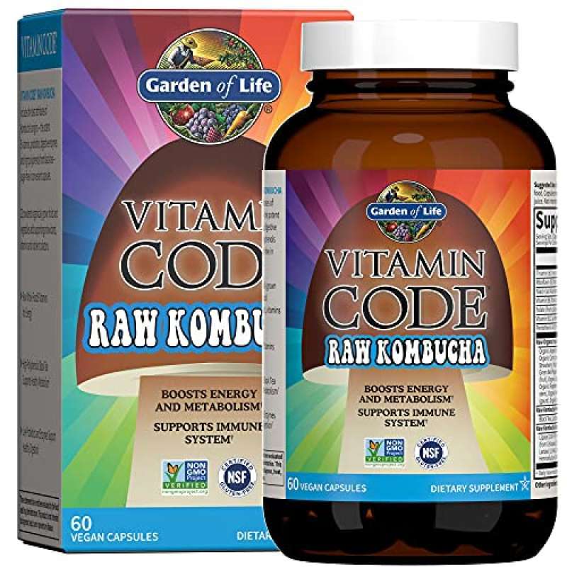 Jual Garden of Life Kombucha Pills Vitamin Code Raw, Vegan Supplement