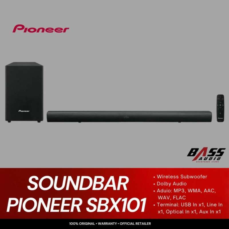 Jual Pioneer SBX101 / SBX 101 Bluetooth Sound System Sound Bar