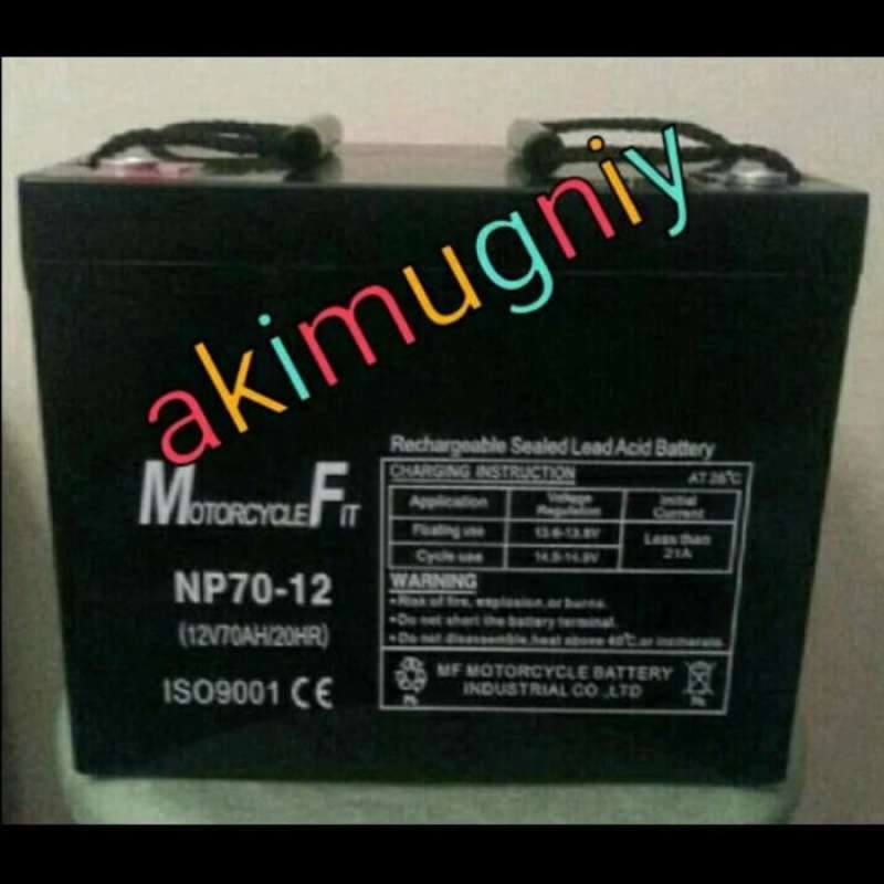 Promo BATERAI AKI VRLA 70AH 12V UPS SOLAR PANEL TENAGA SURYA - Diskon