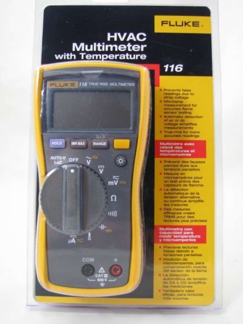 Promo Fluke 116 True Rms Hvac Digital Multimeter Multitester Avometer ...