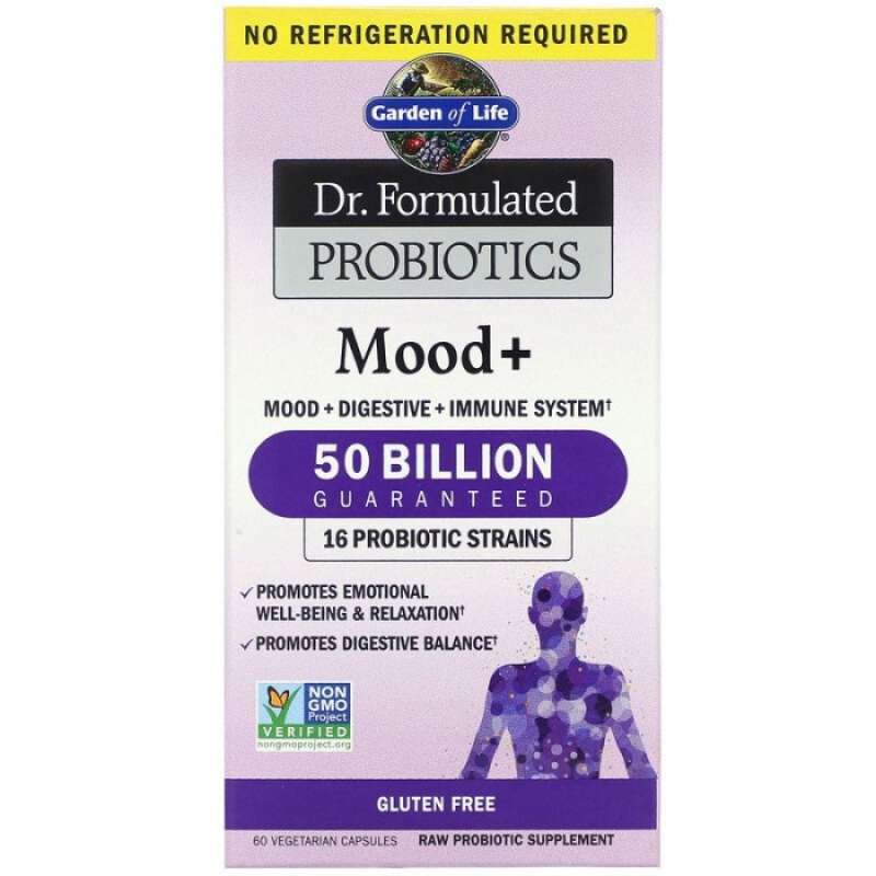 Promo Garden of Life Probiotic Mood+ 50 Billion 60 Cap Probiotik