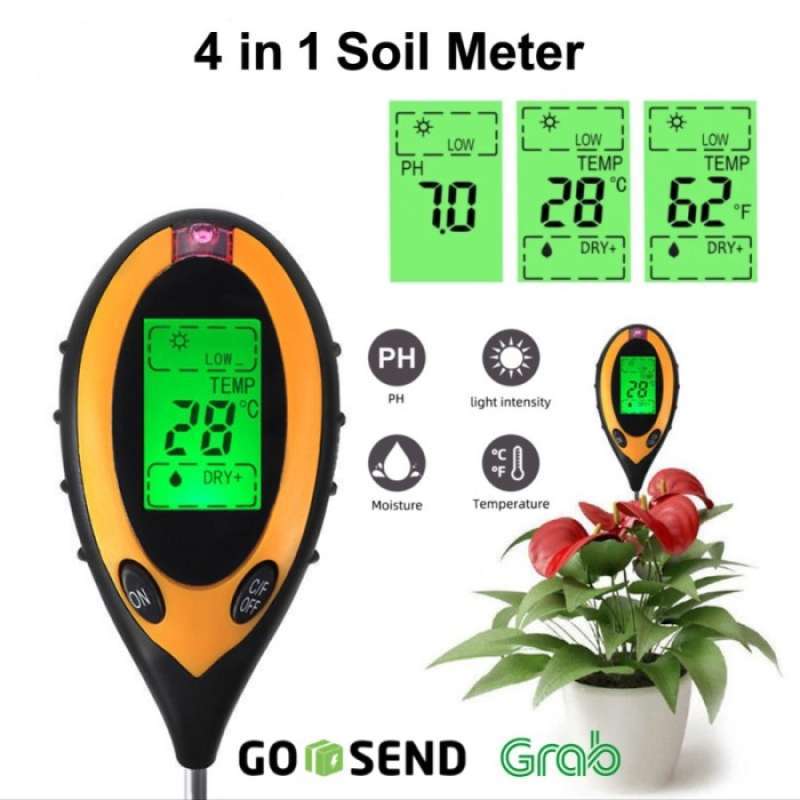 Promo Alat PH Meter Tanah Digital 4 in 1 Diskon 23 di Seller Zainka