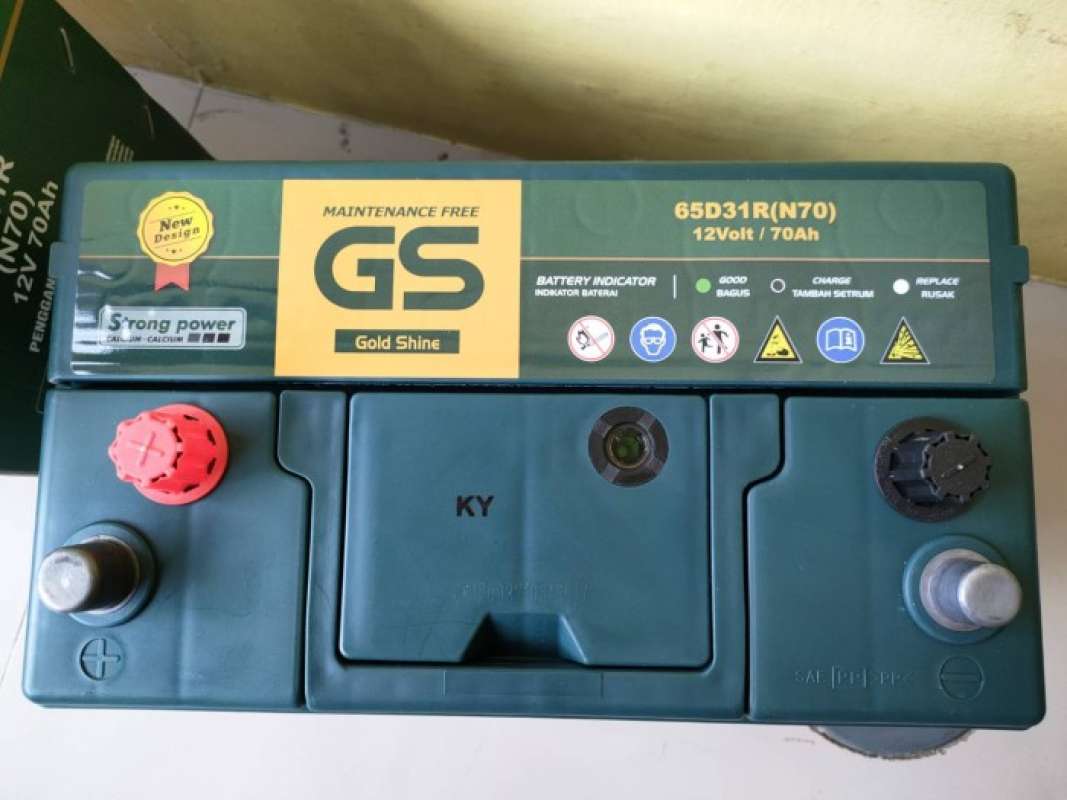 Jual Aki GS MF N70 12V 70Ah 65D31R Battery Mitsubishi L200 L300 di