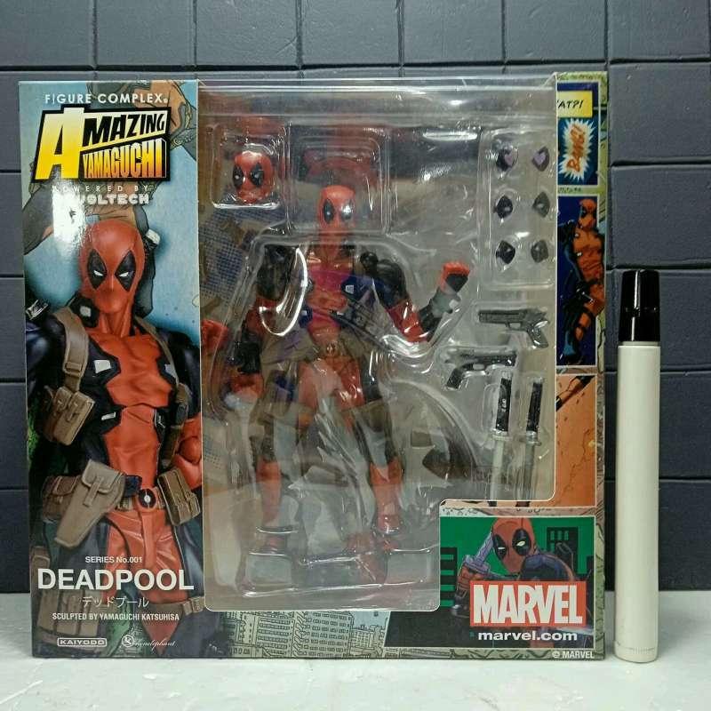 Jual Mainan Action Figure Revoltech Deadpool Recast Revoltech Tinggi ...