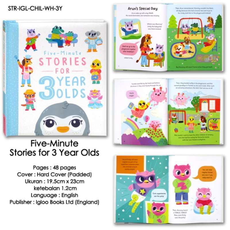 Jual Story Book for 3 Year Olds Buku cerita bergambar untuk anak 3 ...