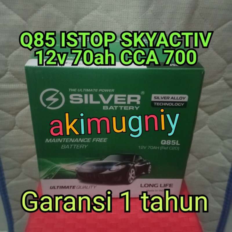 Promo aki mobil q85 istop skyactiv 12v 70ah mazda biante cx2 cx3 cx5