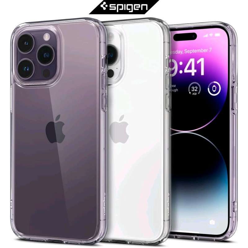 Jual Case iPhone 14 Pro Max Spigen Ultra Hybrid Clear Armor Anti Crack