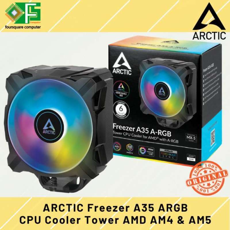 Module Pc Freezer Jual Arctic Freezer A35 A-RGB CPU Cooler Tower For AMD Socket AM4 AM5 ...