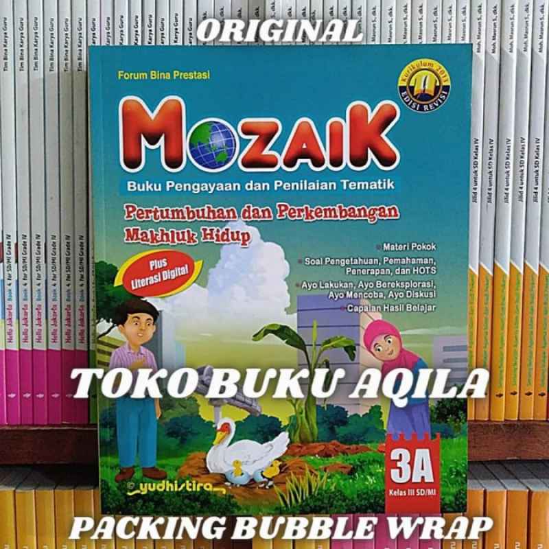 Promo Paket Buku Mozaik 3A 3B 3C 3D Yudhistira Kelas 3 SD K13 Edisi ...