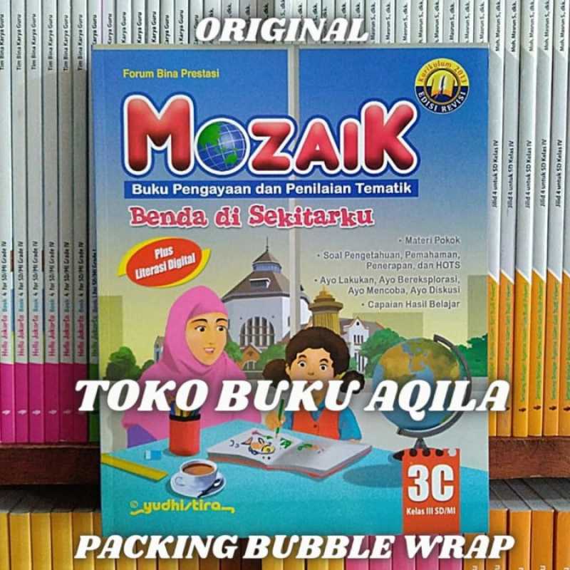 Promo Paket Buku Mozaik 3A 3B 3C 3D Yudhistira Kelas 3 SD K13 Edisi ...