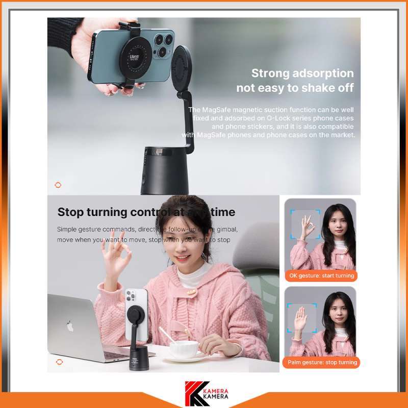 Promo Ulanzi O-lock 021 360° Horizontal Rotation Smart Tracking Tripod ...