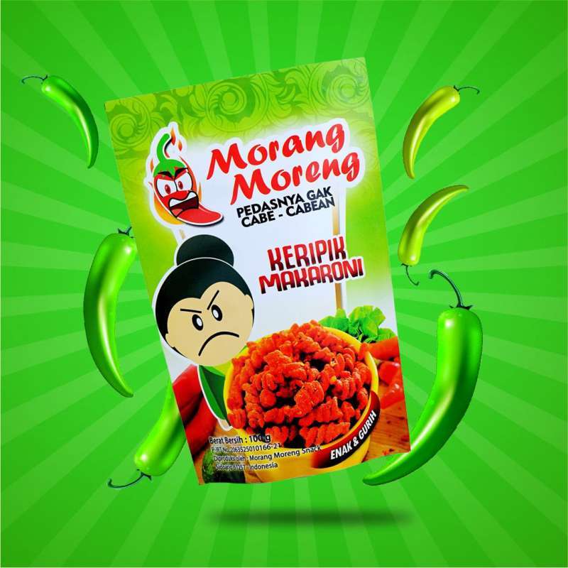 Promo Makaroni Pedas Spiral Aneka Rasa Morang Moreng Snack Original