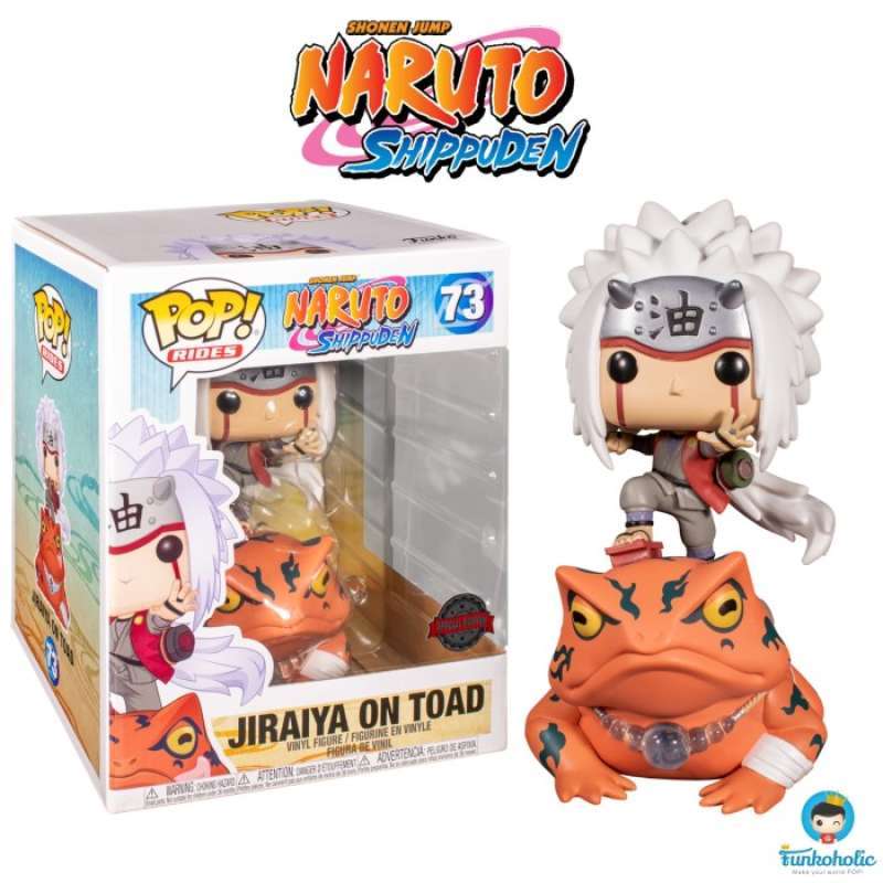 Funko POP! Rides Naruto Shippuden Jiraiya on Toad H.T. Exclusive - Multicolor, Model FUN45624, Plastic Collectible Figure
