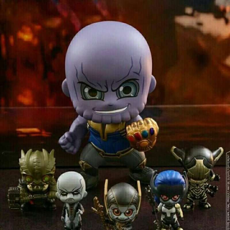 Promo Hottoys Avengers Infinity Wars Thanos Black Order Chibi Recast ...