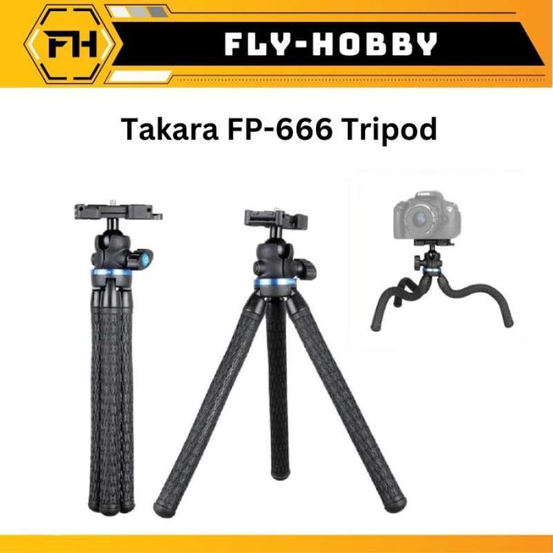 Promo Takara FP666 Tripod Flexible Ballhead HP CAMERA FP666 Gorilla Gizomos Diskon 23 di