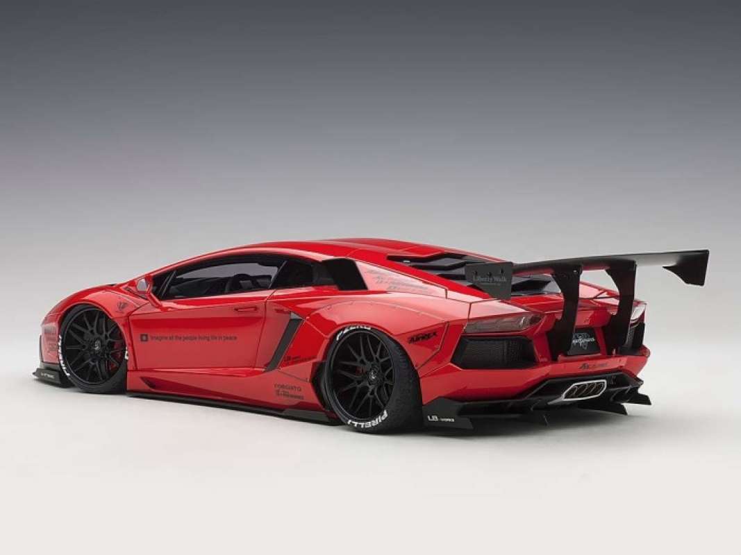 Promo 1/18 AUTOART AVENTADOR LB WORKS MERAH DIECAST MINIATUR Diskon 23% ...
