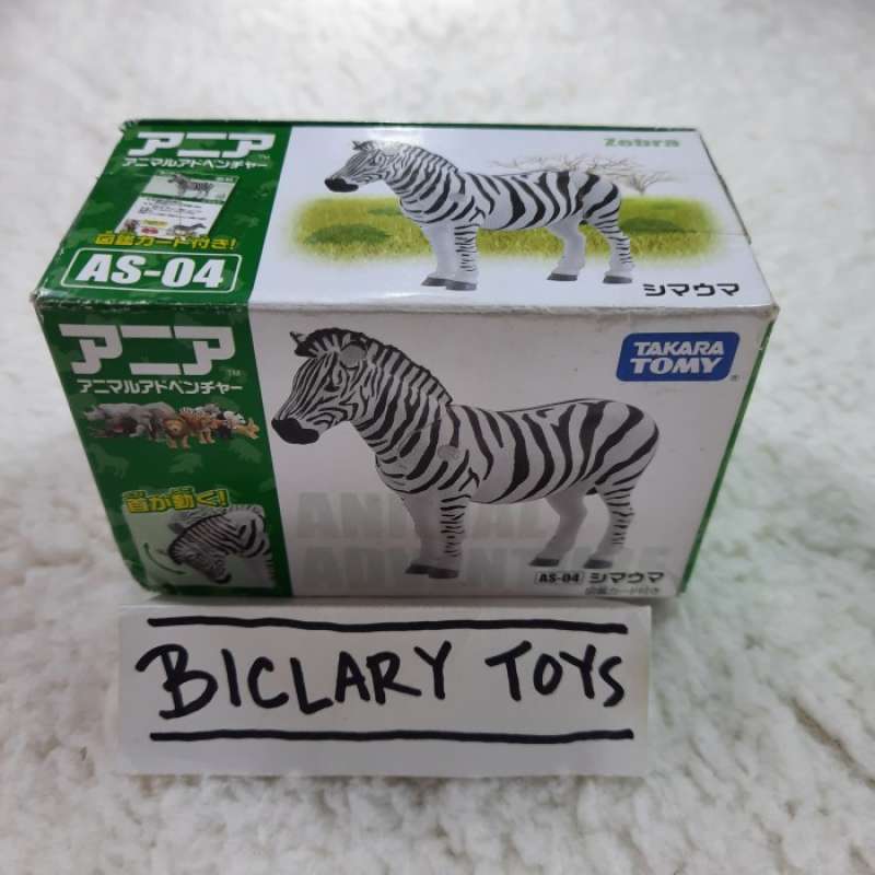 Promo Takara Tomy ANIA AS-04 Kuda Zebra Horse African Hewan Animal ...