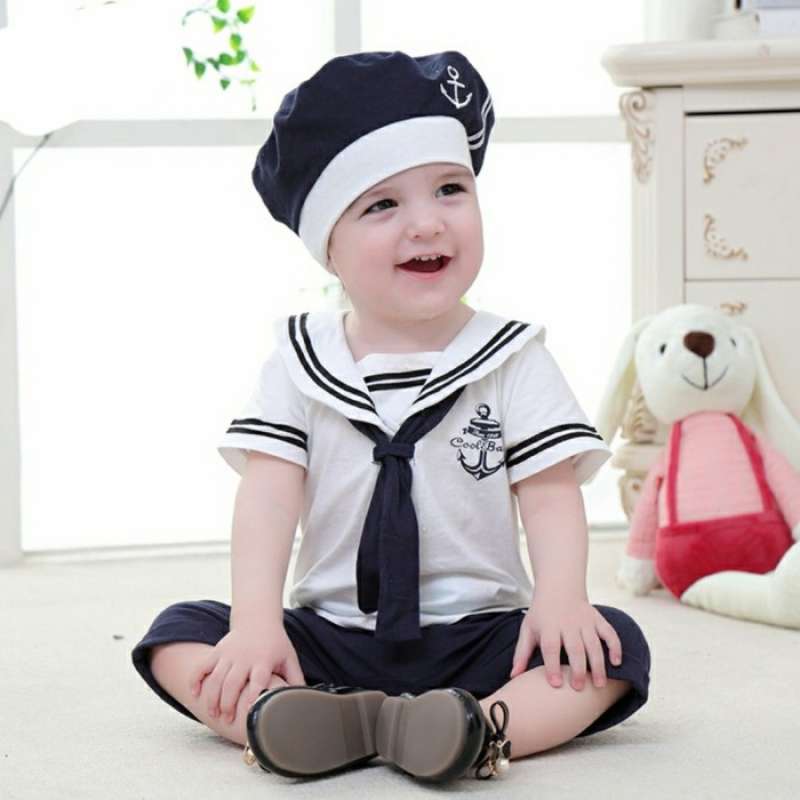 Promo SAILOR BABY BOY COSTUME KOSTUM PELAUT ANAK BALITA PROFESI 70