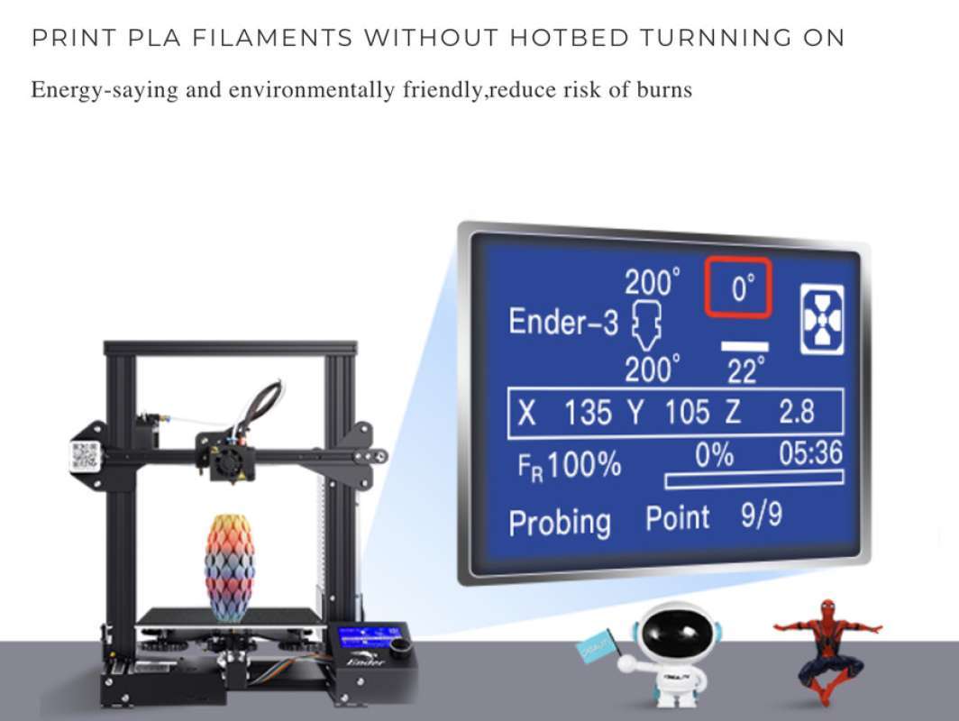 Jual Original Creality Ender 3 Frosted Cold 3D Printing PLA