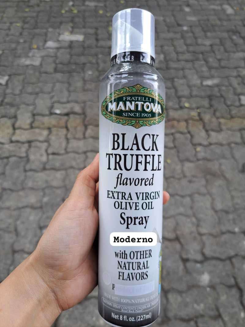 Jual Mantova black Truffle Extra Virgin olive oil Spray 227ml di Seller