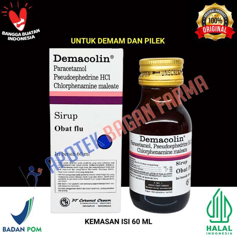 Jual DEMACOLIN Syrup 60ml - Obat Pilek Demam Anak di Seller APOTEK