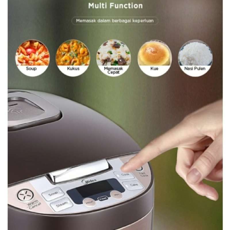 Promo MIDEA MRD5001 New Easy Digital Rice Cooker MRD5001 Merah