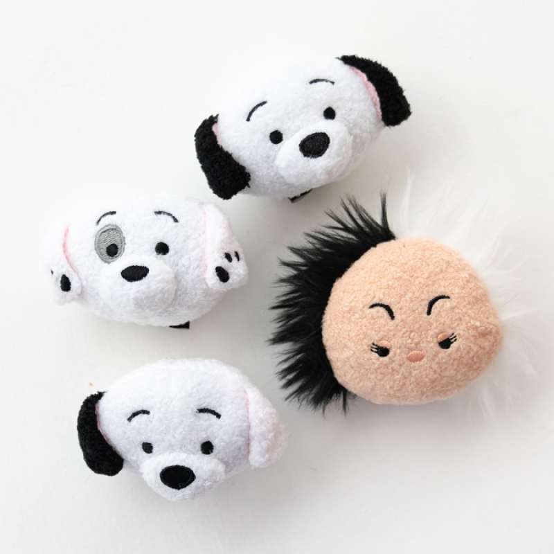Promo DA Disney Tsum Tsum 101 Dalmatians Squeaky Toy Set Dog Mainan