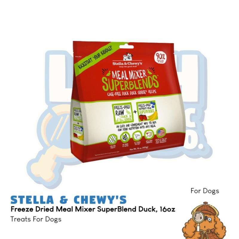 Promo Stella & Chewy's DOG Freeze Dried Meal Mixer SuperBlend Duck
