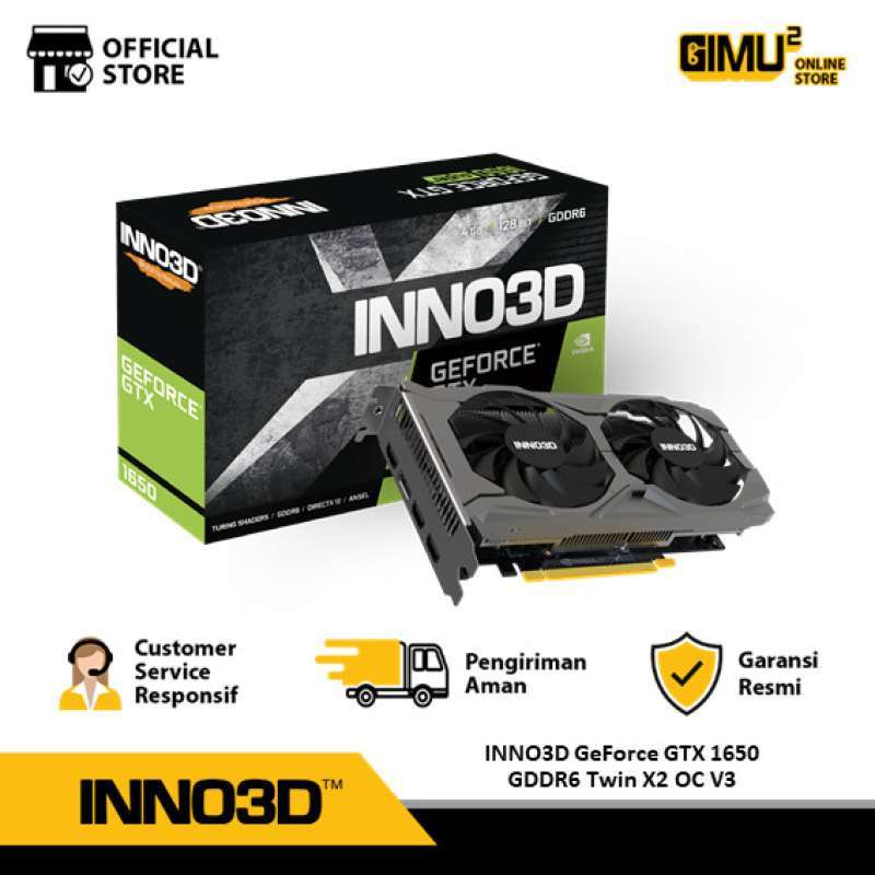 INNO3D GeForce GTX 1650 GDDR6 Twin X2 OC V3 VGA