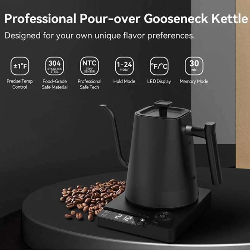 Jual Kbx Teko Listrik Kopi Pemanas Air Leher Angsa Pour Over 1200w 1l
