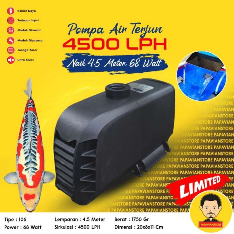 Jual Mesin Pompa Kolam Ikan Koi Celup Submersible Filter Waterpump