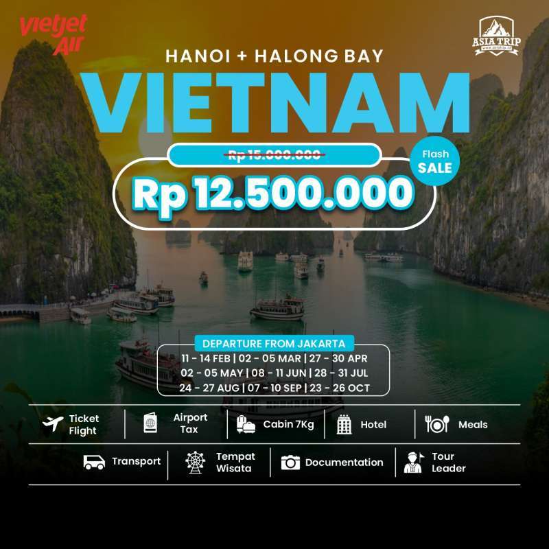 Jual Tour Hanoi + Halong Bay, Vietnam 2024 di Seller ASIA TRIP